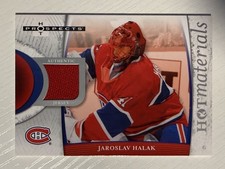 Jaroslav Halak 2007-08 Fleer Hot Prospects Hot Materials Relic Canadiens