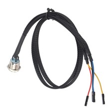 Desktop Computer Host Switch Cable Metal Button Metal LED Power ButtonBlue