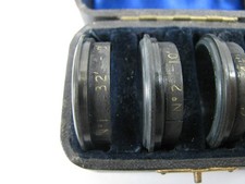 Antique set of Stereoscopic Photographic Company lenses E