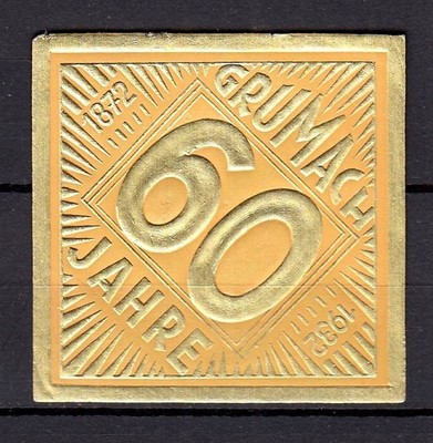 426056/ Reklamemarke   Grumach - 60 Jahre   ungebraucht
