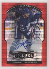 2020 Upper Deck Allure Rookie Red Rainbow /299 Timothy Liljegren #89 Auto 10aa