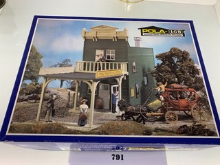 791 Pola LGB wetterfeste Gebaude Wells Fargo Express Office Kit Plastic G Scale