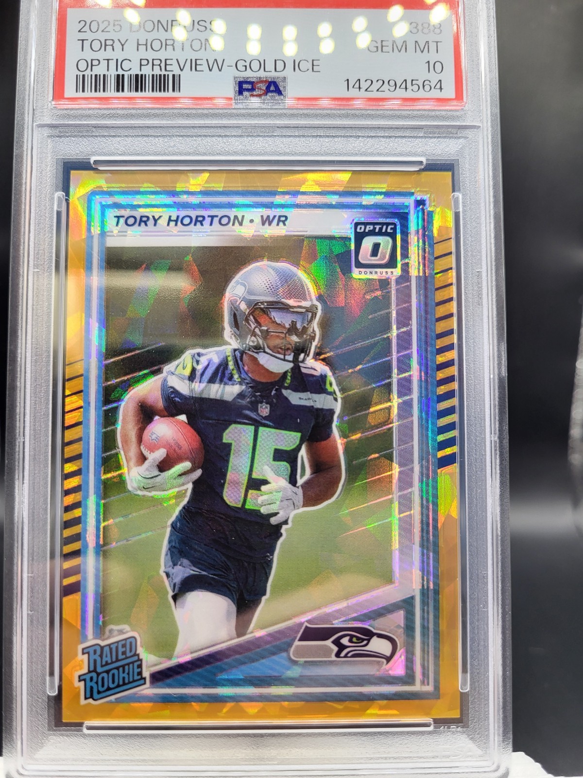 Tory Horton Panini Donruss #388 Optic Preview-Gold Ice