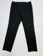 St John Caviar Pants Womens 6 Black Straight Leg Dress Career Work Made USA