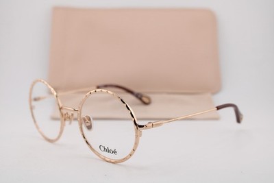 NEW CHLOE CH0232O 007 GOLD BURGUNDY AUTHENTIC EYEGLASSES 52-23