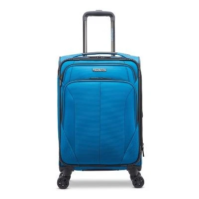 AMERICAN TOURISTER PHENOM LADO BLANDO MALETA SPINNER EQUIPAJE SÓLIDO, AZUL Foto 3 de 4