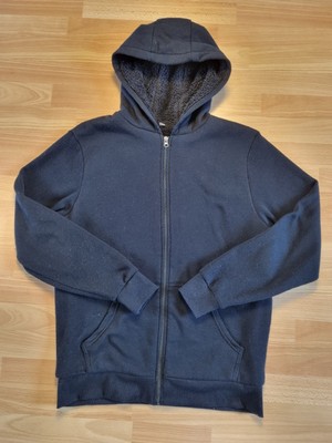 Schwarze Fleece Zip Jacke, Größe L, Super Zustand