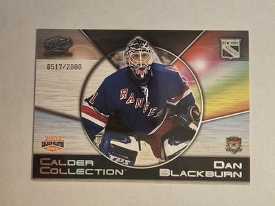 #ad #ad 2002 Pacific Calder Collection All Star Fantasy #8 Dan Blackburn 0517 2000 $6.25
