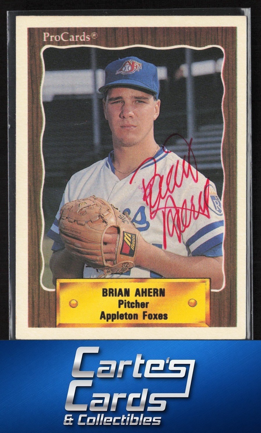 Brian Ahern 1990 ProCards #2086 Appleton Foxes TTM/IP Signed Auto