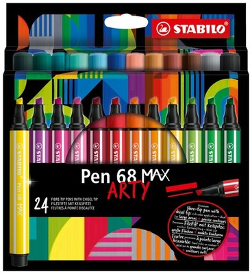 STABILO Fasermaler Pen 68 MAX 24er Etui ARTY