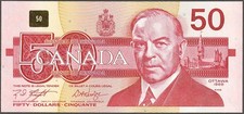 1988 Canada  $50   GEM UNC    Banknote - Knight | Dodge