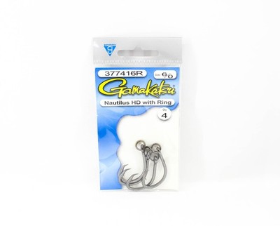 Gamakatsu 377416 Nautilus HD NSB with Ring Size 6/0 , 4 per pack (3410)
