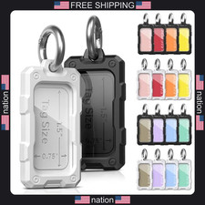 16 pcs plastic key tags with O rings, blank ID labels, luggage markers