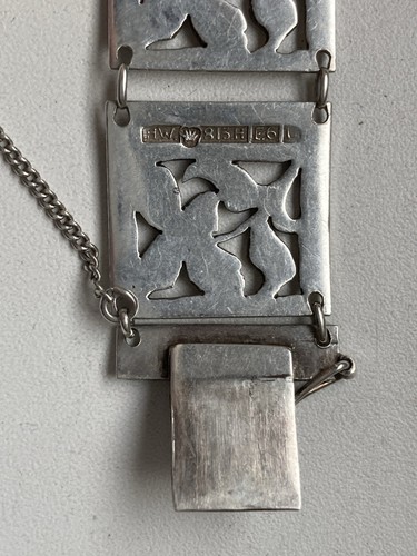 Finland Vintage 1934 Hallmarks Silver 813 Bracelet - Picture 2 of 4