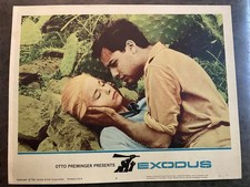 EXODUS 1960 Original Vintage Lobby Card with Paul Newman & Eva Marie Saint