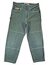 Empyre Pants Mens 30 Green Baggy Relax Skater Y2K Carpenter Canvas Grunge 90s