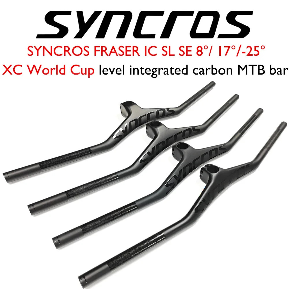 Syncros Carbon MTB Handlebar Stem Combo -8°/-17°/-25° Integrated