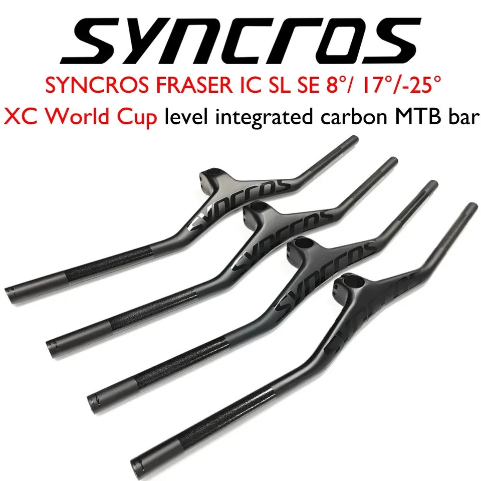 Syncros Carbon MTB Handlebar Stem Combo -8°/-17°/-25° Integrated Lightweight - Image 2 of 4