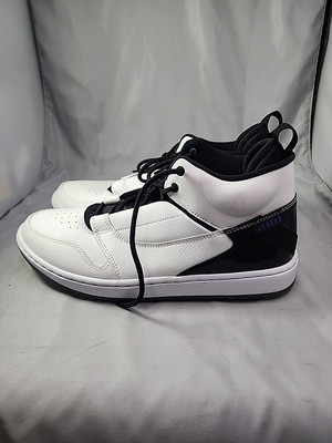 Jordan FadeAway Mens Size 9.5 MID White/Black Basketball  display picture 1