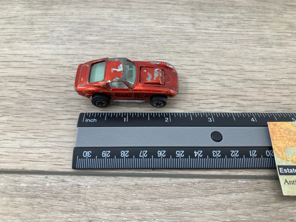 Vintage Johnny Lightning Topper Brinquedo Carro Esportivo Personalizado Vermelho Ferrari Redline 1:64 - Imagem 3 de 4