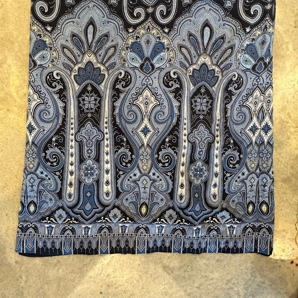 Falda De Colección Talbots Pura Seda Paisley Talla 12 Negocios Informal Clásica Indie Lujo Foto 3 de 4