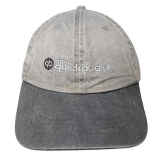 Intuit QBO Slideback Hat Gray One Size Embroidered Port & Company