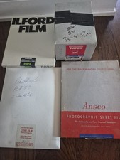 Vintage Photo Paper Film Ansco Gaf Cykora Mixed Sizes Expired Opened