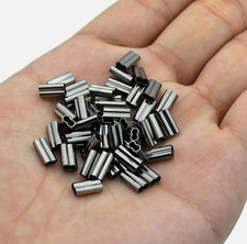 500PCS Double Barrel Fishing Crimping Sleeves Copper Tackle Tube Connector
