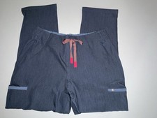 Figs Technical Collection Scrub Pants Heather Denim Evans Petite NWT L