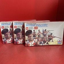 ESCI BRITISH NAPOLEONIC WATERLOO INFANTRY 1:72 - 215 Lot of 3