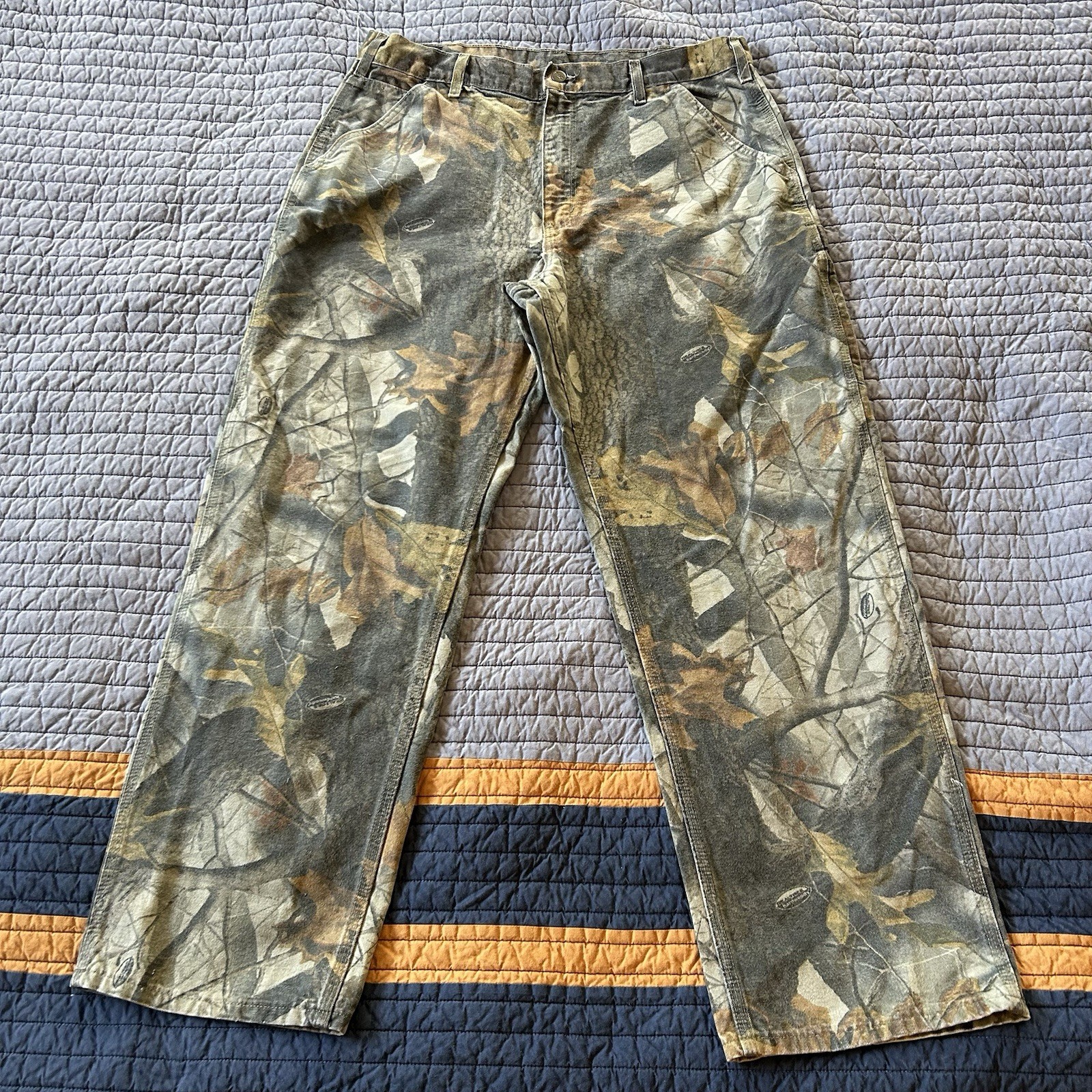 Vintage Carhartt Realtree Camo Canvas Pants 36x32 Wor… - Gem