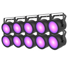 Chauvet DJ COREPARUV120ILS Compact Ultra-Wide UV Par Wash Lights 10-Pack