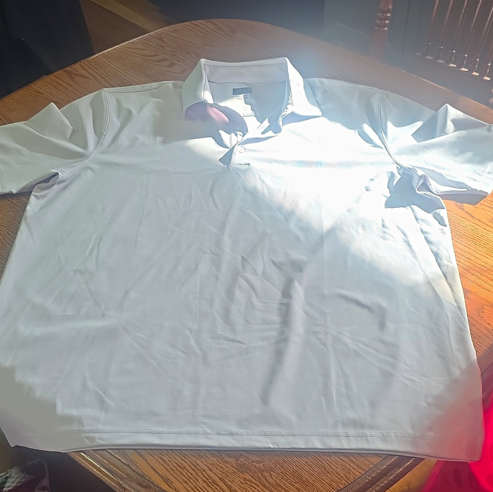 Greg Norman Shark Men's White Solid Pique Short Sleeve Polo Shirt 2XL Big & Tall