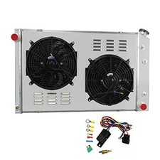 3 Row Radiator Fans Compatible With 1973-1991 Chevy C/K 3 Row Radiator Fans Set