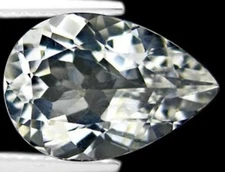GOSHENITE 4 x 3 MM PEAR CUT ALL NATURAL RARE GEMSTONE AAA