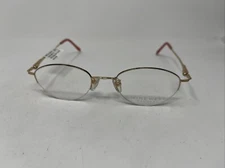 NINE WEST EYEWEAR 21 7FX GOLD 48-19-135 ENGLISH TOFFEE GOLD EYEGLASSES KR71