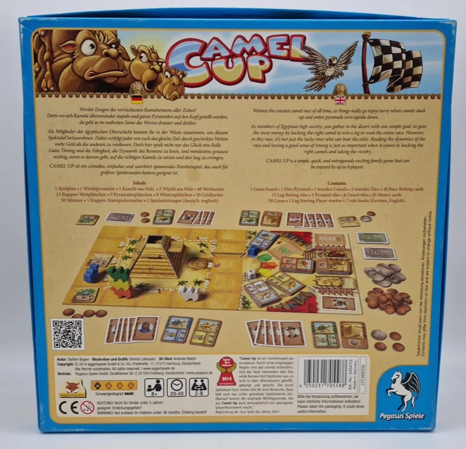 Pegasus Camel Up Gesellschaftsspiel Camel Cup Brettspiel - Bild 2 von 4