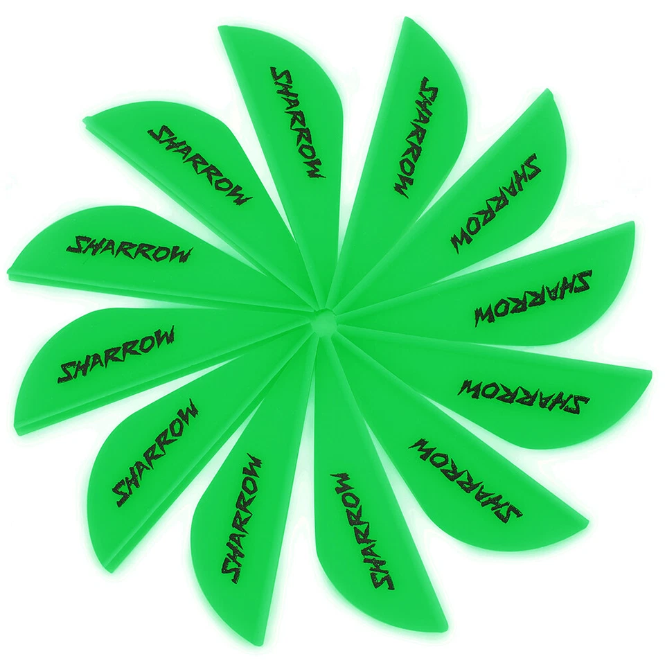 50X 2" Arrow Vanes Rubber Fletches Feathers Archery Fletching Arow Shaft DIY - Image 3 of 4