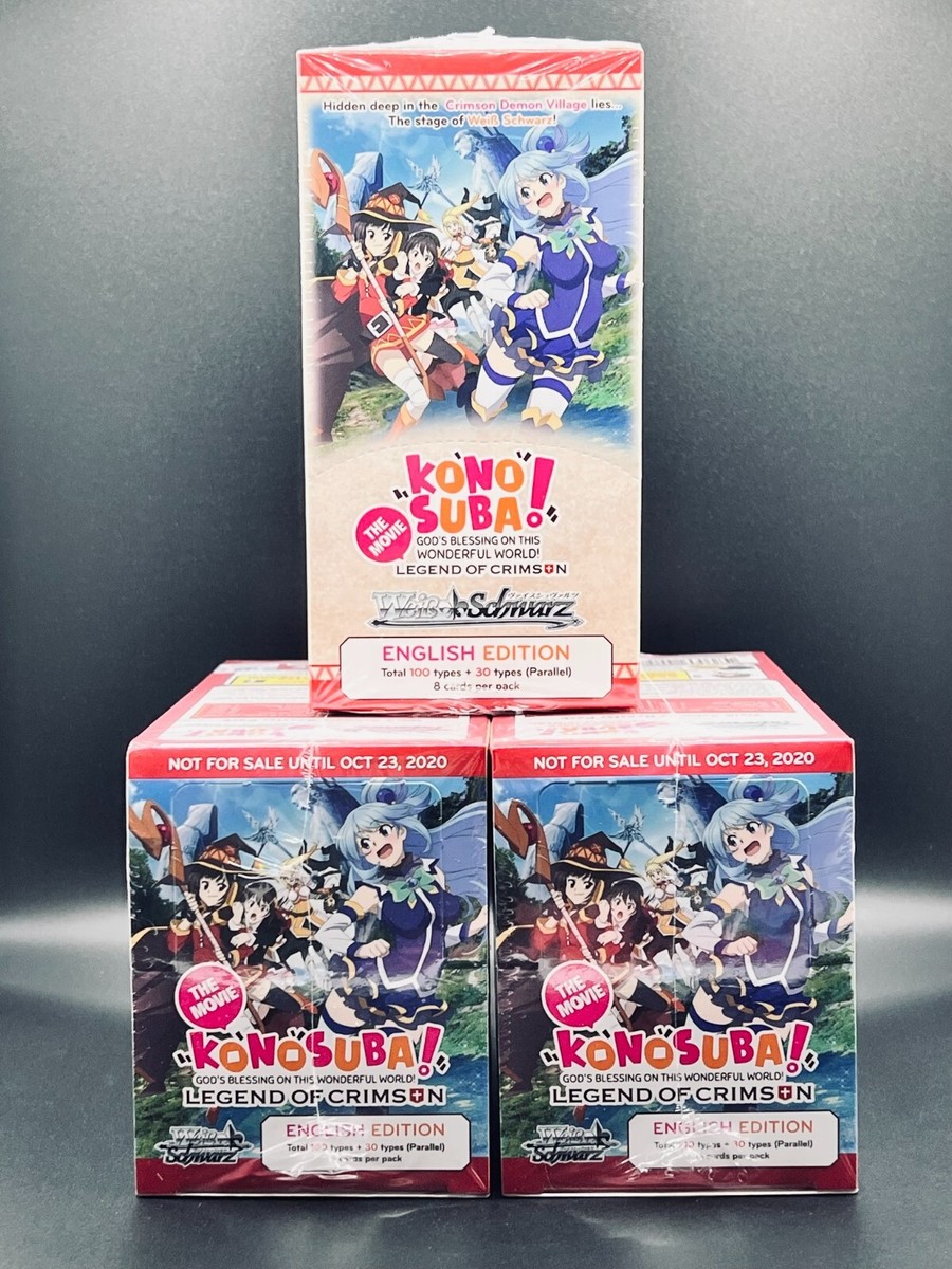 First Edition 2020 Weiss Schwarz Konosuba: Legend of Crimson EN Booster Box