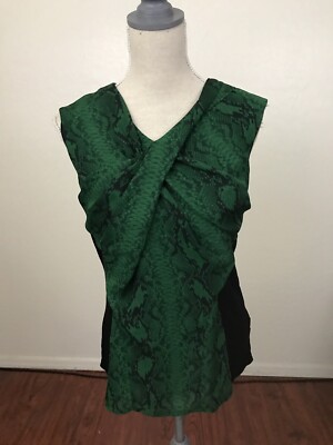vince camuto green blouse