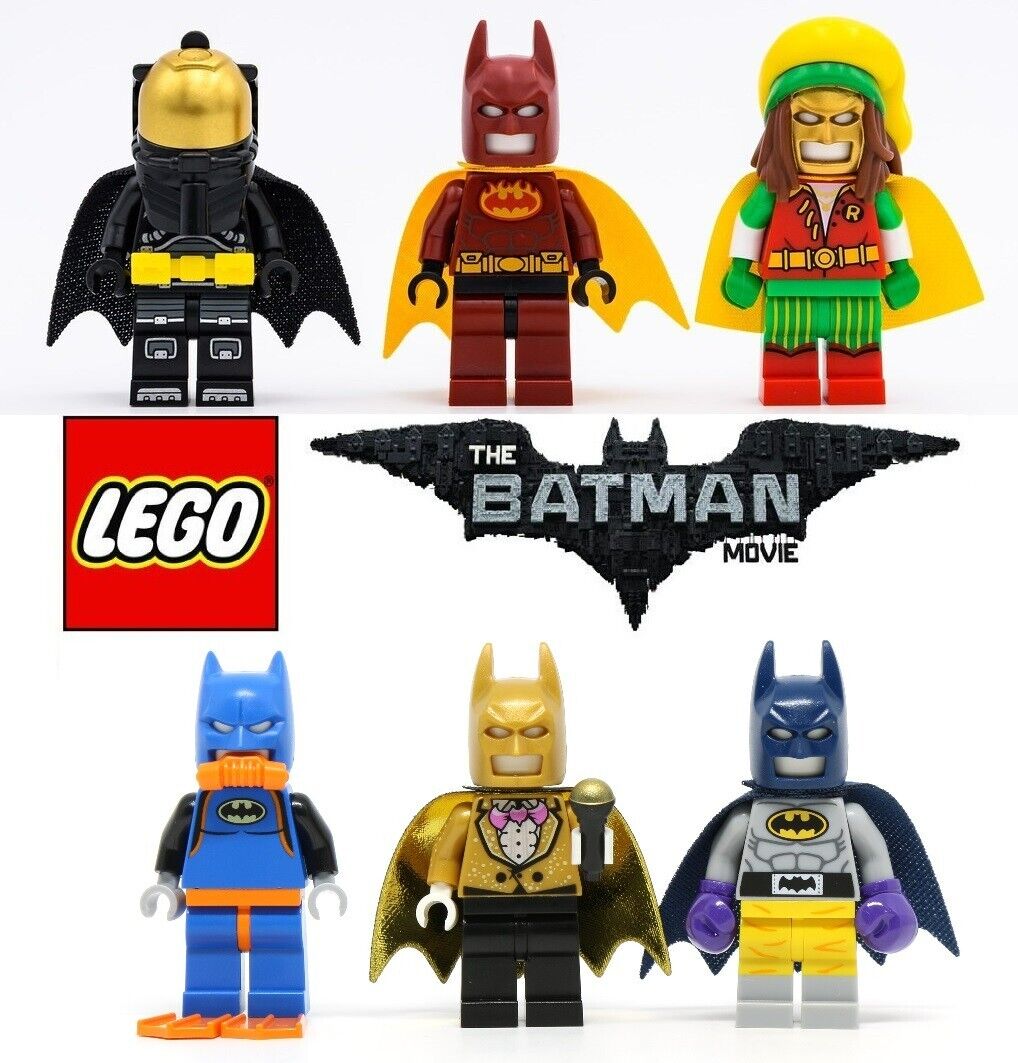 undskyldning Transformer Uregelmæssigheder The Lego Batman Movie 70909 70923 6x Batsuit Minifigures Reggae Space  Raging Scu | eBay