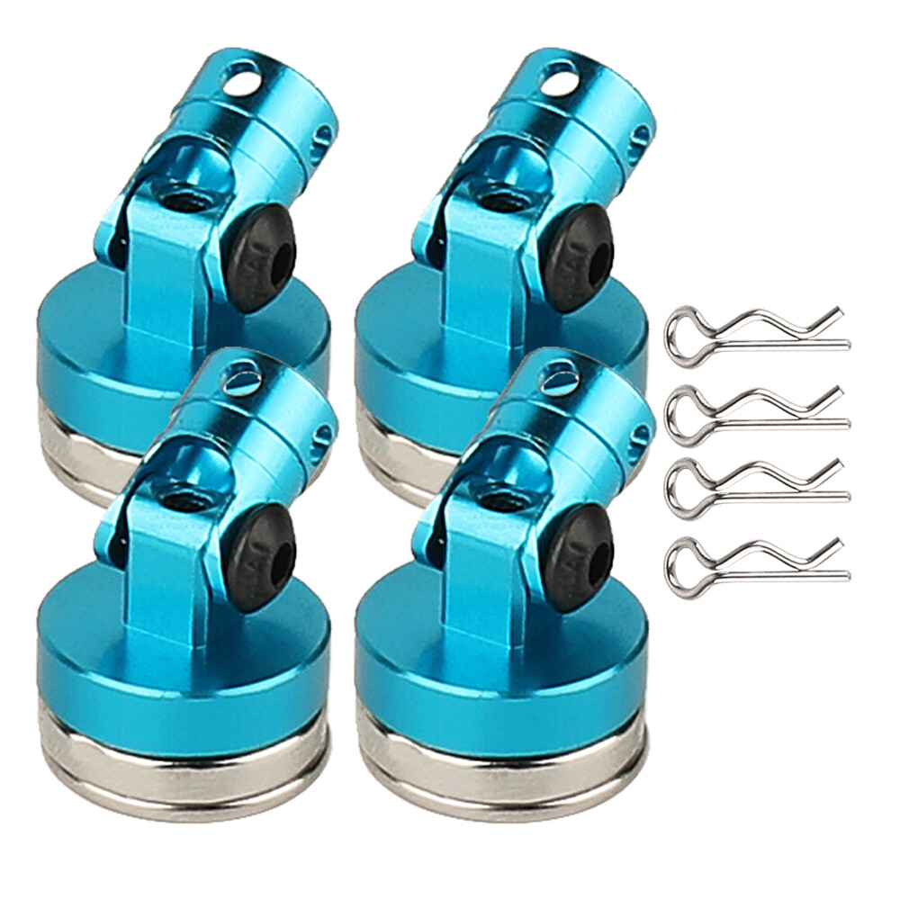 8 Supporti Magnetici Invisibili Per Carrozzeria RC – Montaggio Stealth Per Assiale SCX10 1/8 1/10 - 2