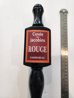 Cuvee des Jacobins Rouge Flanders Red Ale Tap Handle Bar Black Wood Man Cave