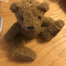 Vintage GIORGIO BEVERLY HILLS 11" Teddy Bear Christmas Bow 1997 COLLECTORS