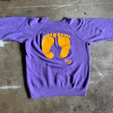 70s VINTAGE HANG TEN SURF BRAND RAGLAN SWEATSHIRT MEN SZ S SURFER SURFING 80s