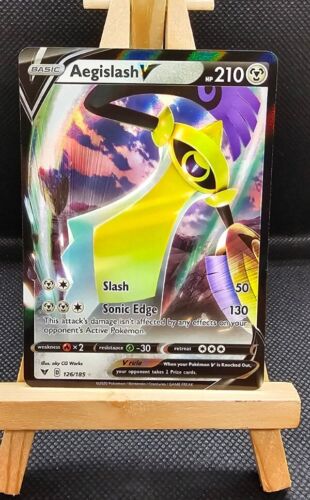 Aegislash V - 126/185 - Ultra Rare - Vivid Voltage - Pokemon TCG Card - Picture 1 of 2
