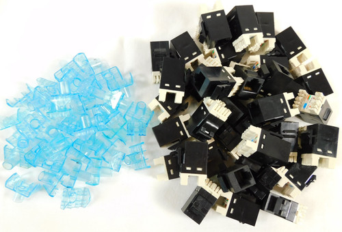 1375191-2 SL110-5E-BK SL-Series Modular Jack, RJ45 Cat5e  Black - QUANTITY OF 38