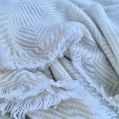 Kaschmirdecke "Langpo" - handgearbeitet aus Nepal, Kuscheldecke, Tagesdecke - Bild 1 von 4