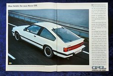 Opel Monza GSE Original Advertising 1983 Monza B
