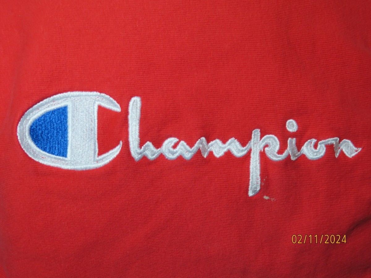 Vintage 1980s Champion Reverse Weave Crew Neck adult XL Red Vintage 1980s Champion Reverse Weave Crew Neck adult XL Red